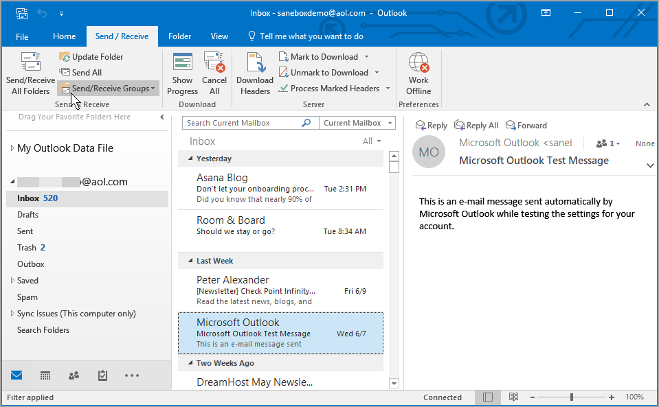 why do emails disappear from outlook