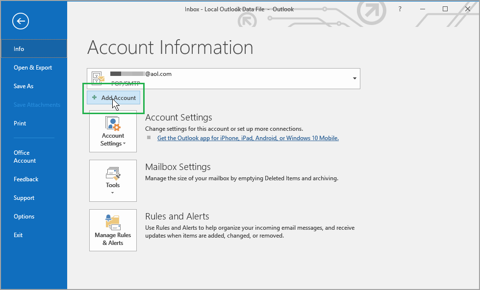 how to find outgoing mail server on mac