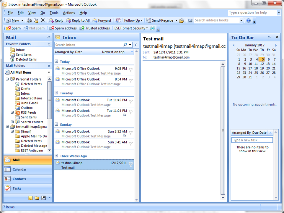 how to add email to outlook 2007