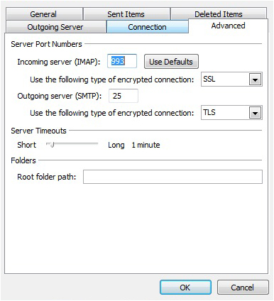 configure google mail in outlook 2010
