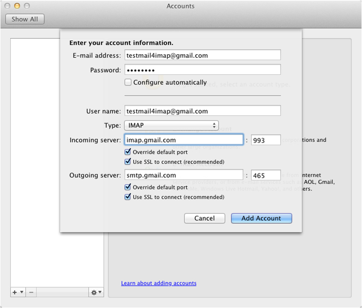Setting Up Google Apps Email On Outlook For Mac