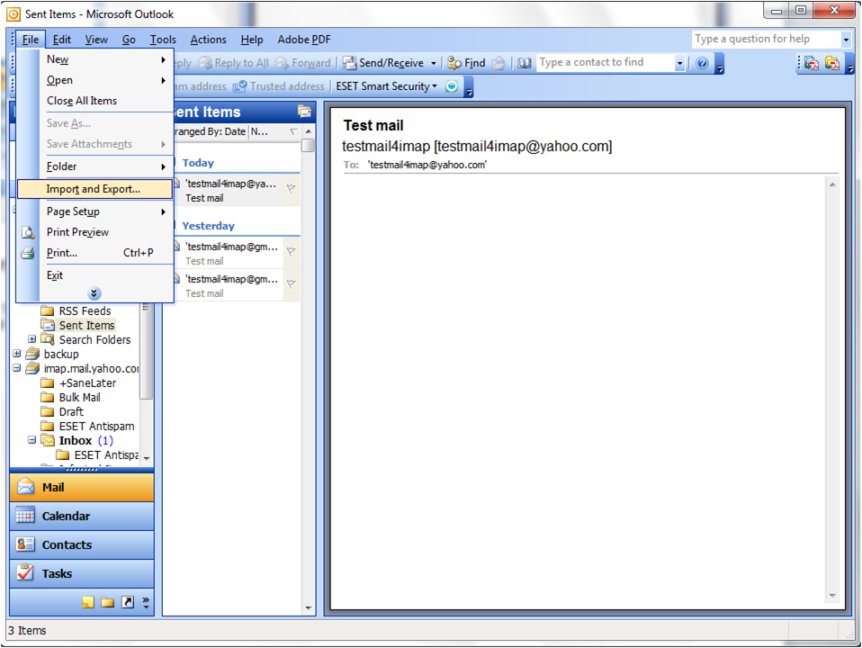 yahoo Outlook 2003 Image9